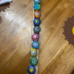 Colorful Hand Painted Paw Patrol Badge Dresser Knobs - set of 12